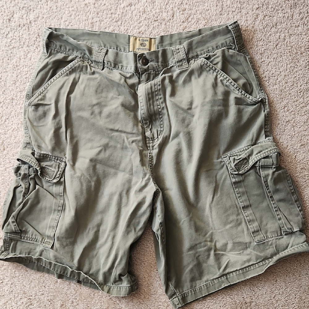 Tan Cargo Shorts for Men